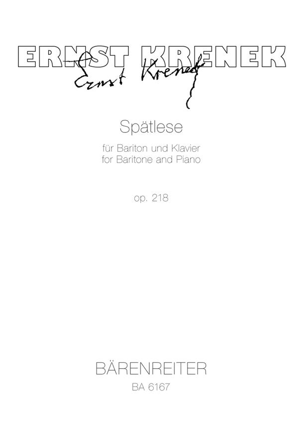 Spätlese - Krenek, Ernst