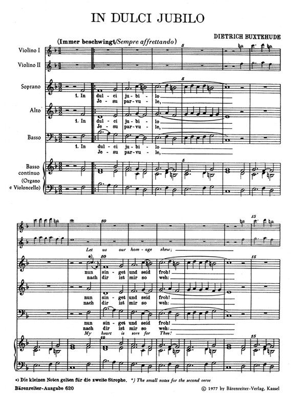 In dulci jubilo - Buxtehude, Dietrich
