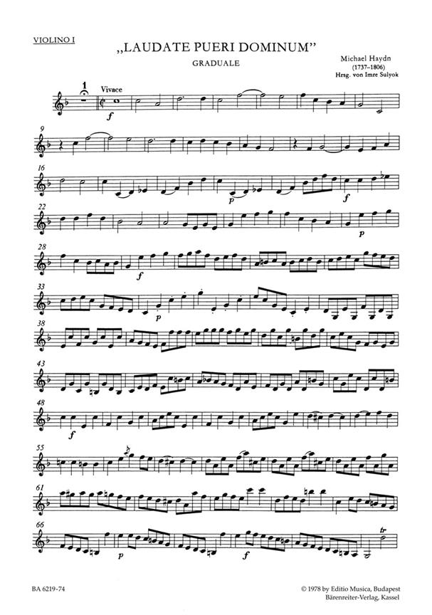 Laudate pueri Dominum - Haydn, Michael