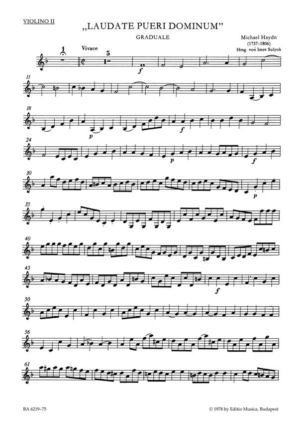 Laudate pueri Dominum - Haydn, Michael