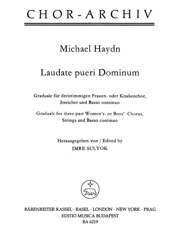 Laudate pueri Dominum - Haydn, Michael