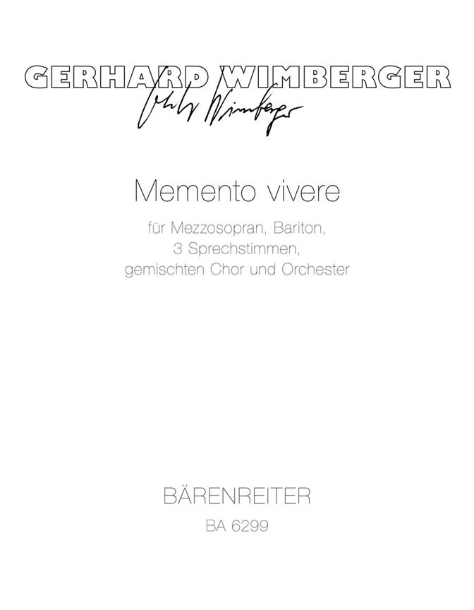Memento vivere - Wimberger, Gerhard