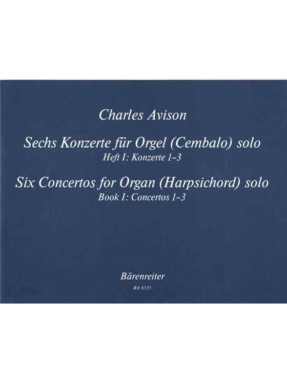 Six Concertos - Avison, Charles