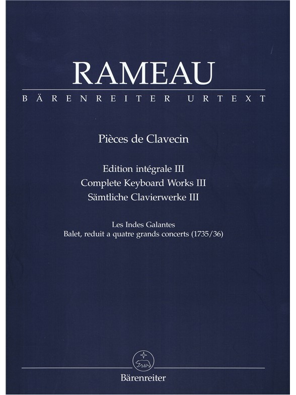 Sämtliche Clavierwerke, Band III - Rameau, Jean-Philippe