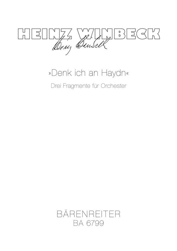 Denk ich an Haydn - Winbeck, Heinz