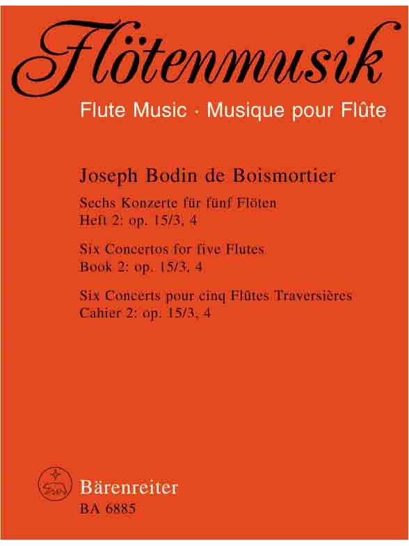 Six Concertos - Boismortier, Joseph Bodin de