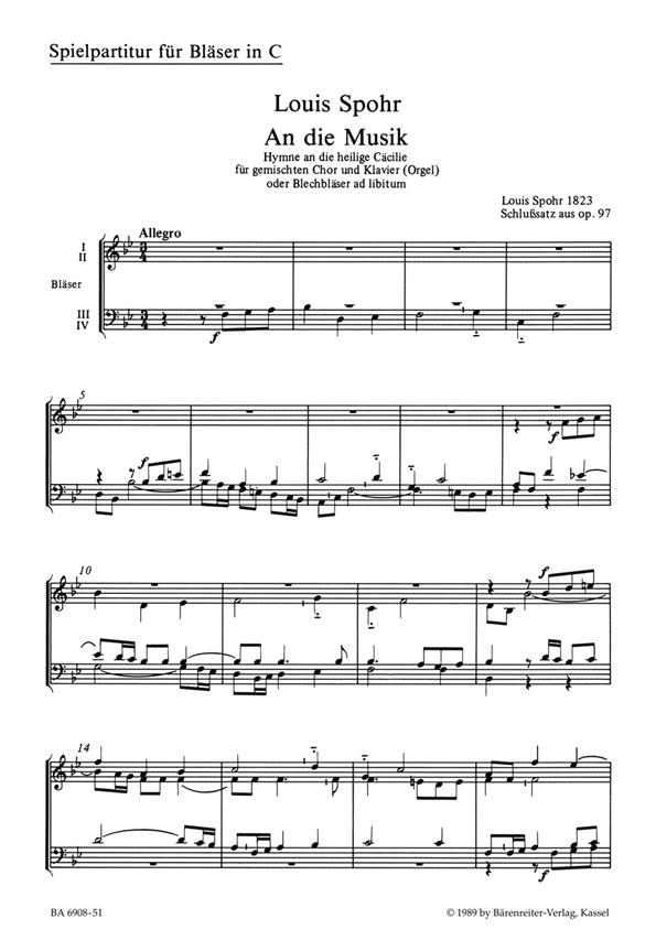 An die Musik - Spohr, Louis