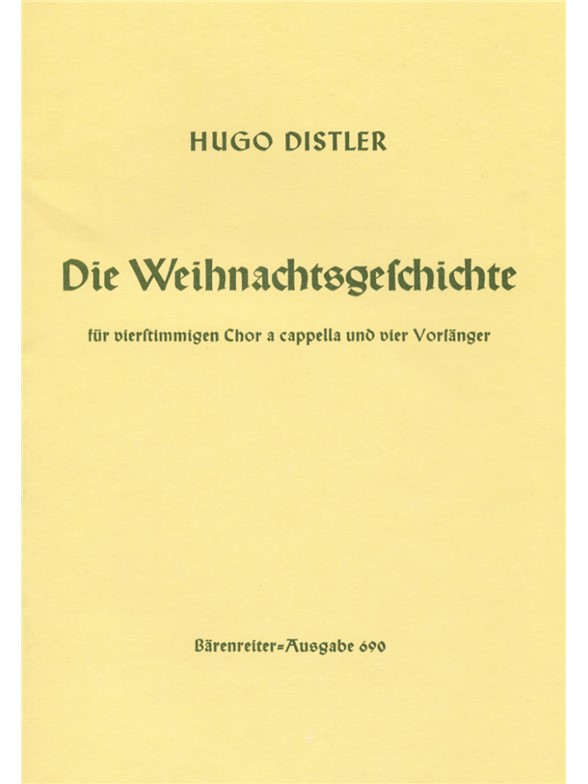 Die Weihnachtsgeschichte (Nativity Story) - Distler, Hugo