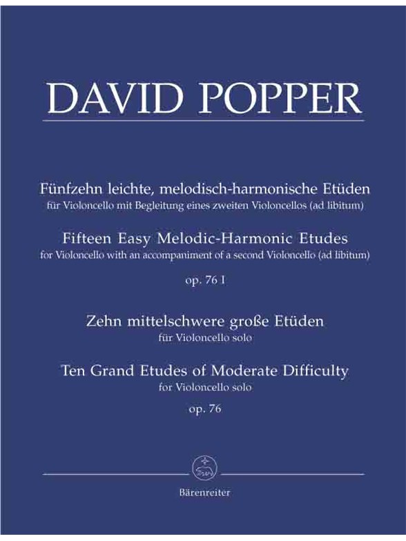 Fifteen Easy Melodic-Harmonic Etudes - Popper, David