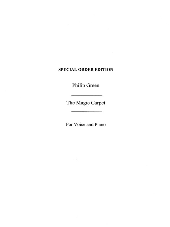 Green, P The Magic Carpet Vce/Pf