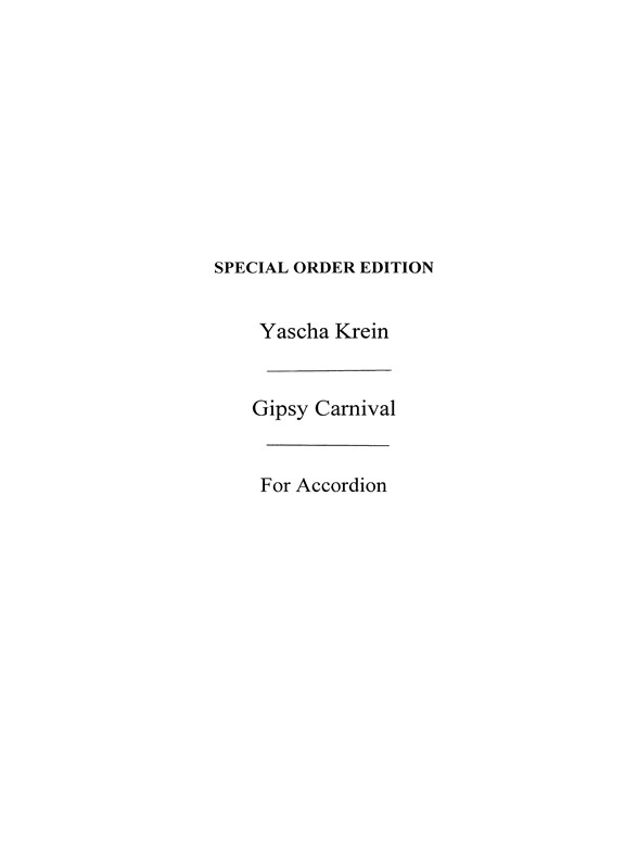 Krein, Y Gypsy Carnival Acdn