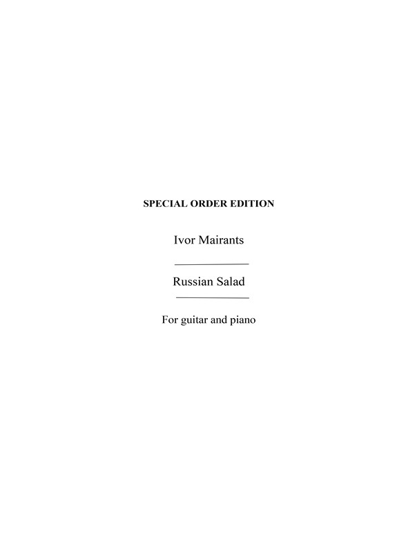 Mairants, I 4 Russian Salad Elec & Span Gtr Solos Gtr/Pf