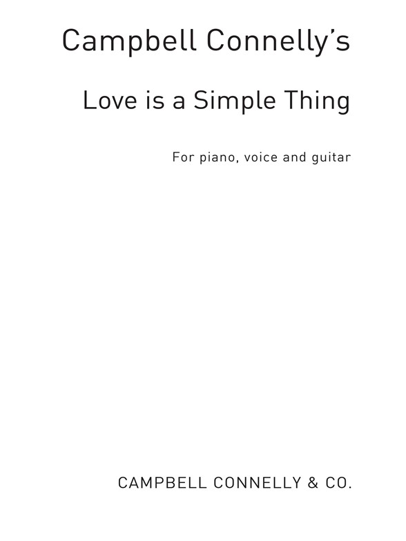 Love Is A Simple Thing Pvg Carrol/Siegel