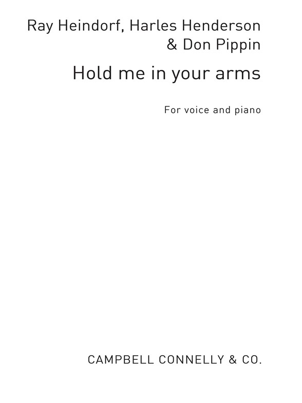 Hold Me In Your Arms Pvg Heindorf/ Henderson/Pippin