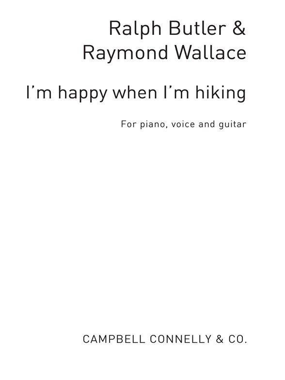 I'm Happy When I'm Hiking Pvg (Butler/Wallace)