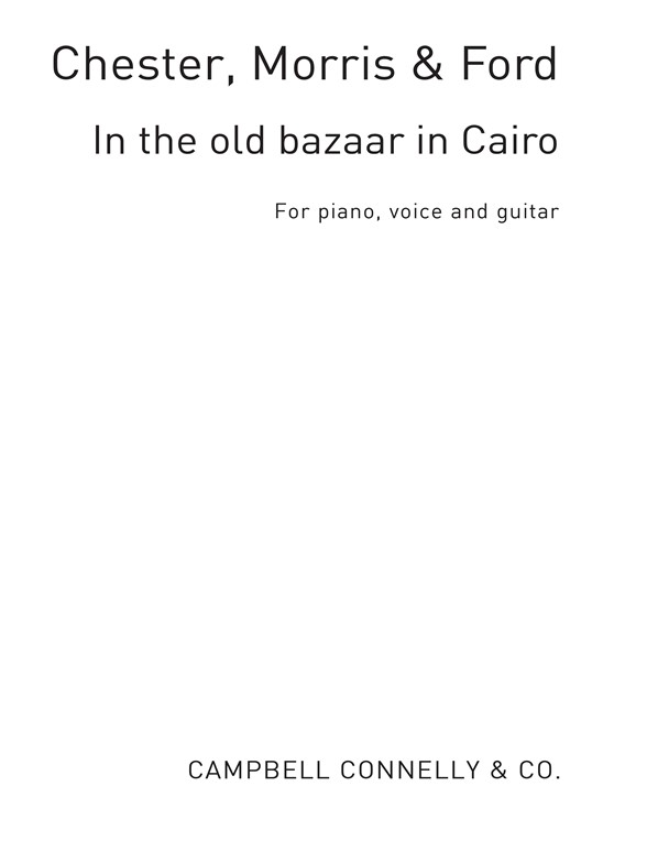 Charlie Chester, Ken Morris And Clinton Ford: In The Old Bazaar In Cairo