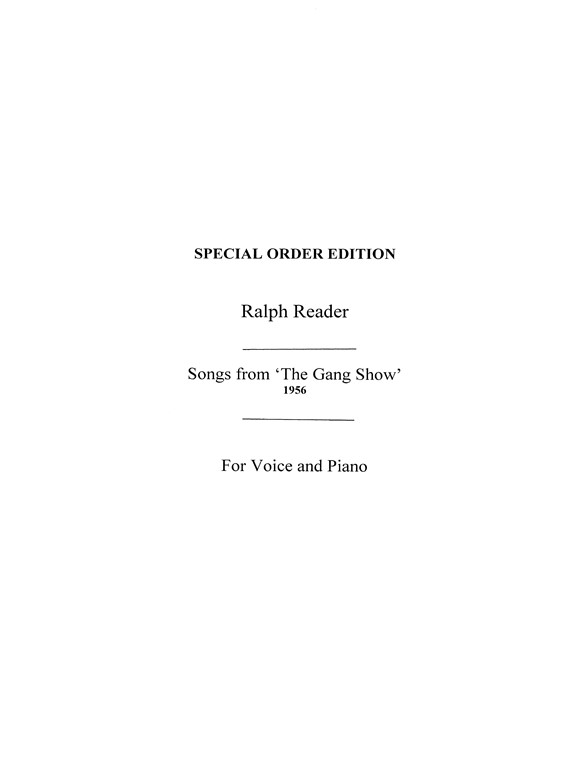 Ralph Reader: Songs From The Gang Show