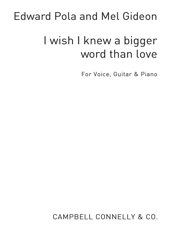 Pola/Gideon:I Wish I Knew A Bigger Word Than Love