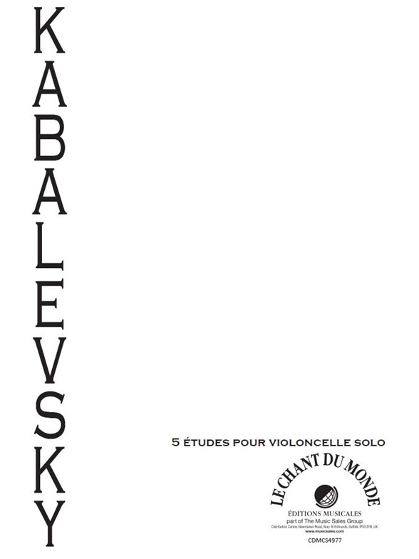 Dimitri Kabalevsky: 5 Études En Mineur Et En Majeur