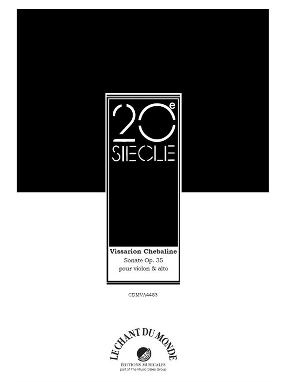 Vissarion Chebaline: Sonate Pour Violon Et Alto