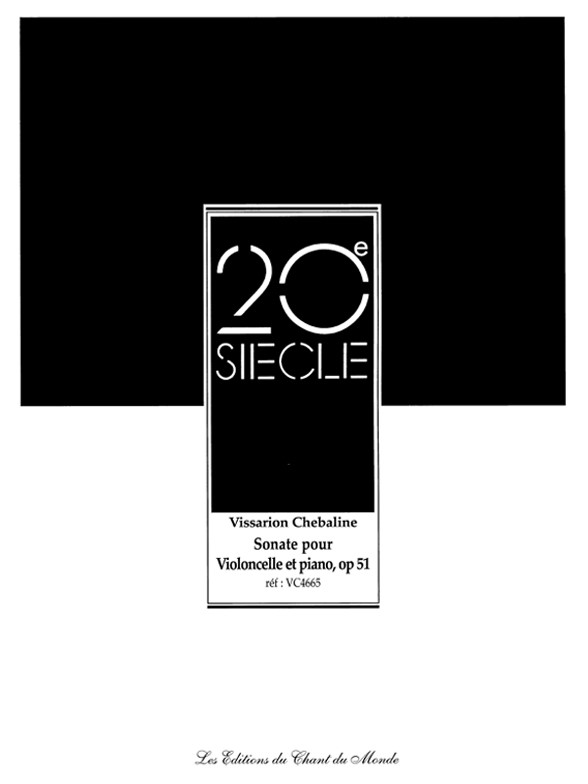 Vissarion Chebaline: Sonate Pour Violoncelle Et Piano, Op. 51 No. 3