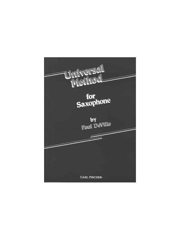 DEVILLE PAUL UNIVERSAL METHOD FOR SAXOPHONE SAX BOOK