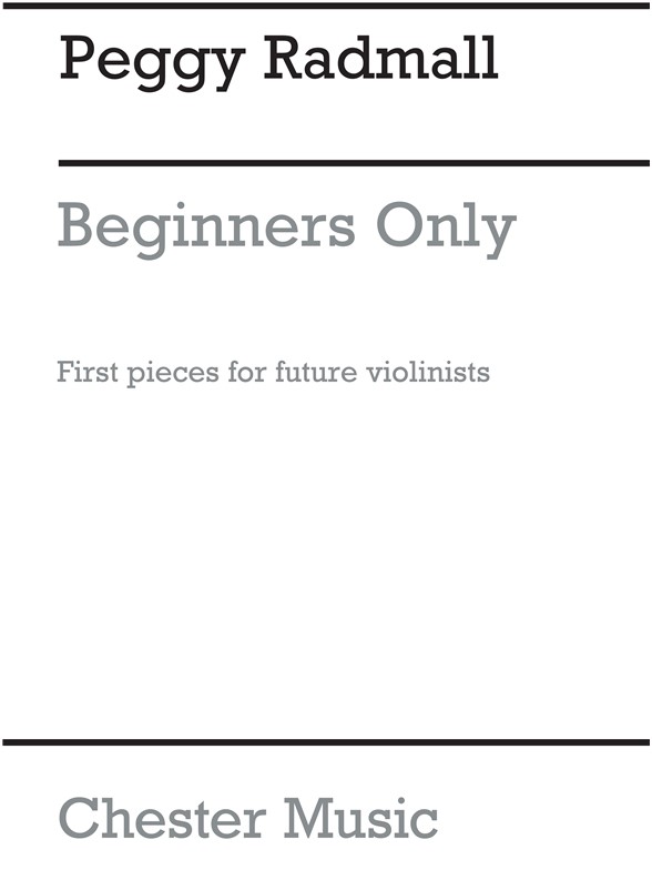 RADMALL PEGGY BEGINNERS ONLY VIOLIN & PIANO BOOK