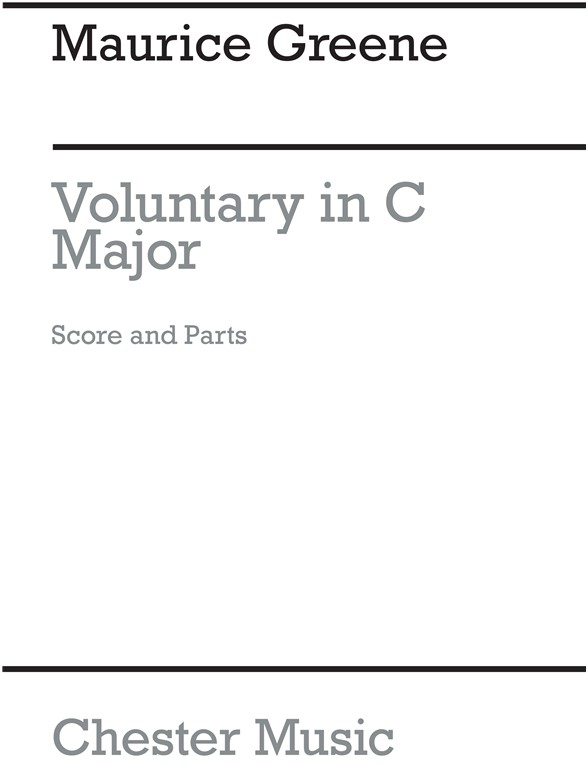 Greene: Voluntary In C Major (Score and Parts)