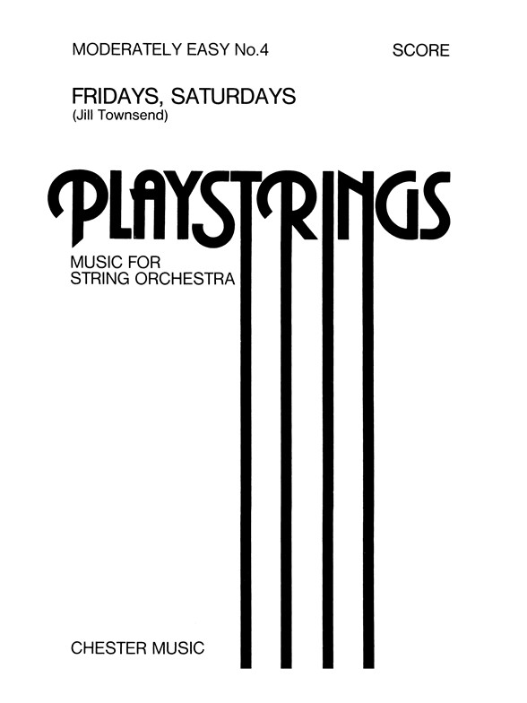 Jill Townsend: Psalm Four: Fridays and Saturdays (Score)