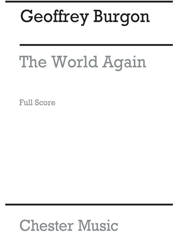 Burgon: The World Again (Score)