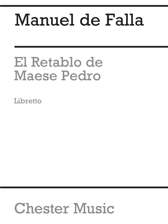 De Falla: El Retablo De Maese Pedro (French Edition)