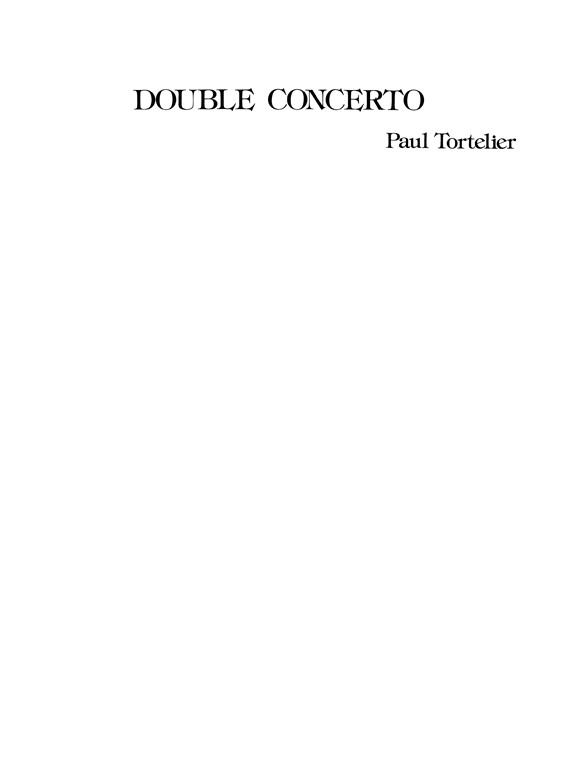 Tortelier: Double Concerto (Two Violin Parts)