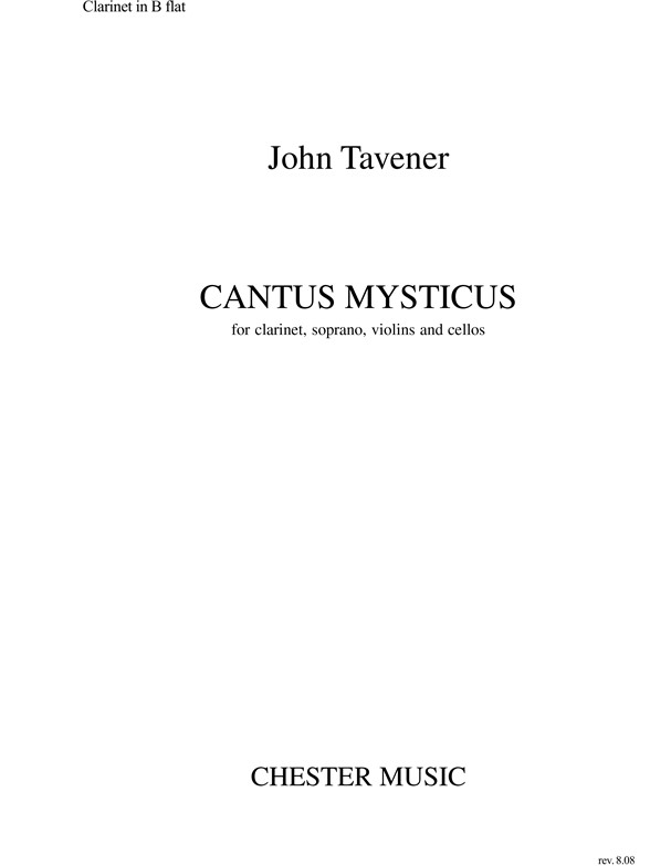 John Tavener: Cantus Mysticus (Clarinet Part)
