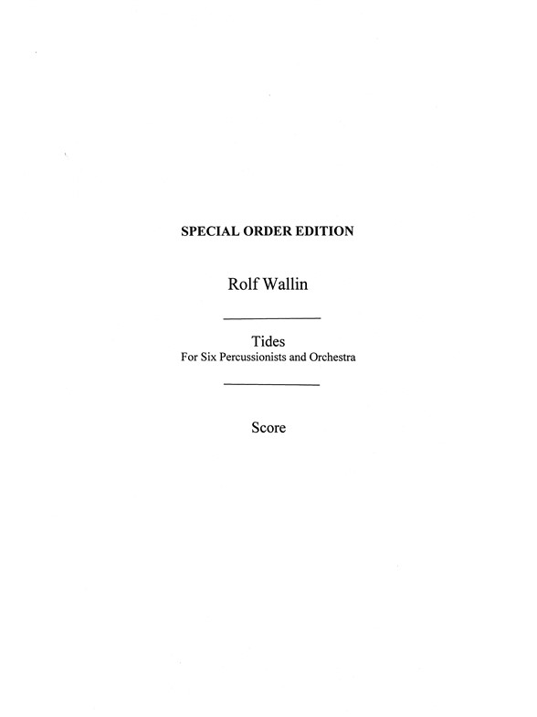 Rolf Wallin: Tides