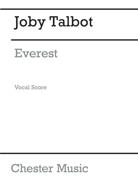 Joby Talbot: Everest (Vocal Score)
