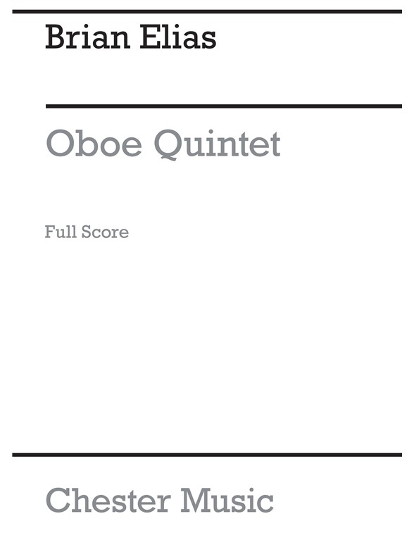 Brian Elias: Oboe Quintet (Score)