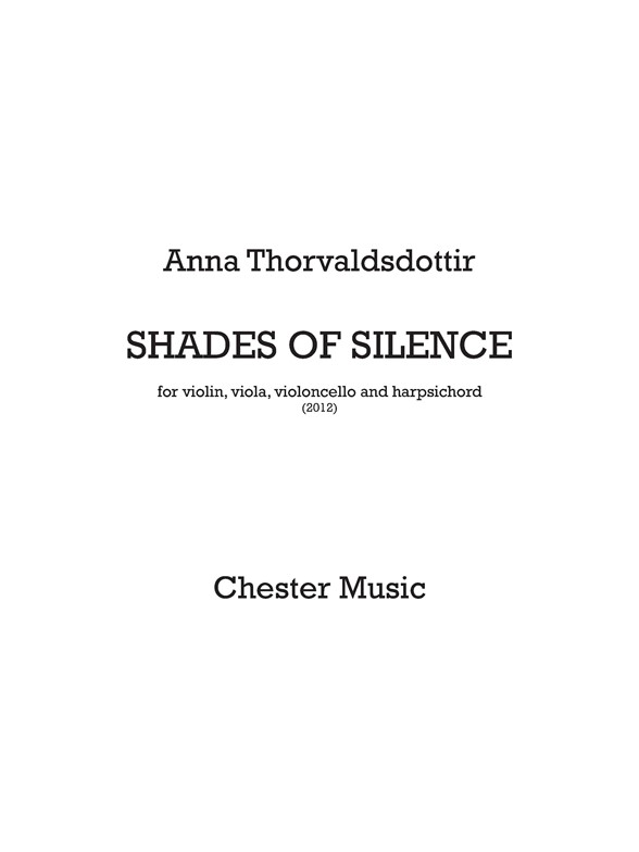 Anna Thorvaldsdottir: Shades of Silence
