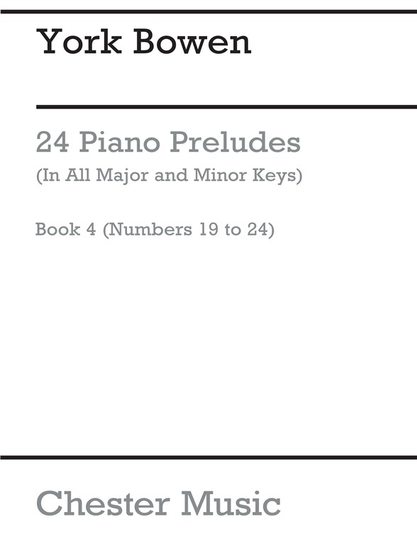 Bowen 24 Preludes Pf Bk 4