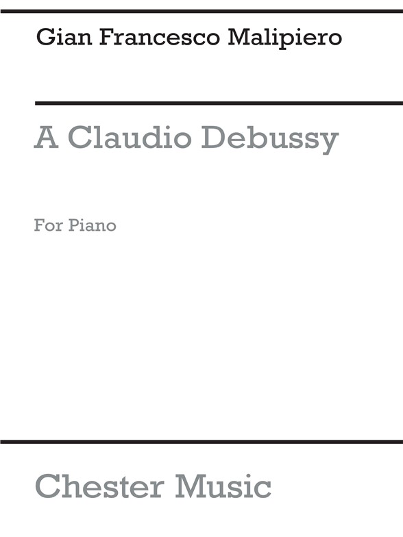 Malipiero A Claude Debussy Pf