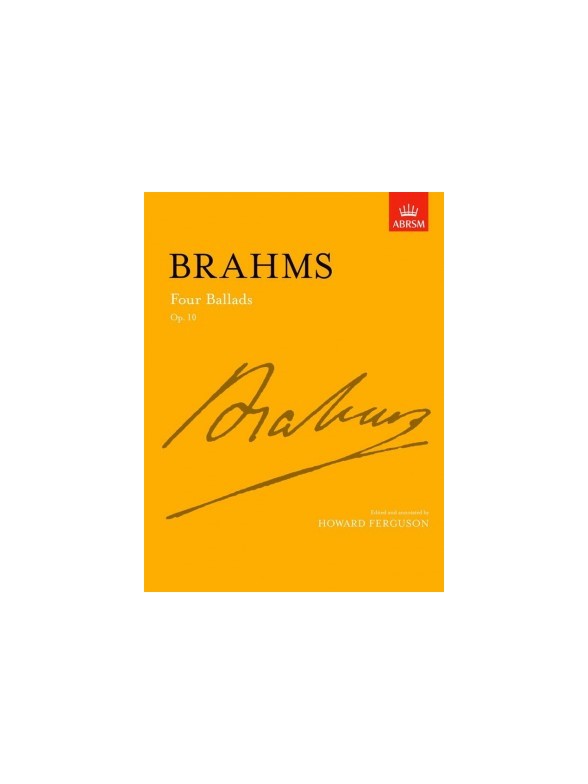 Brahms 4 Balads Op.10 Piano Pf Book