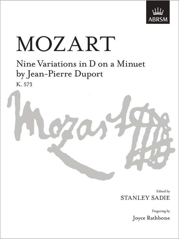 Nine Variations in D on a Minuet by Jean-Pierre Duport