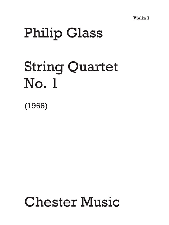 Philip Glass: String Quartet No. 1 (Set Of Parts)