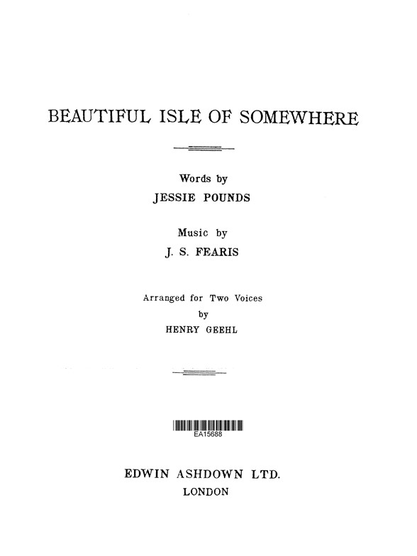 Fearis Beautiful Isle Of Somewhere 2 Pt (Ea272)
