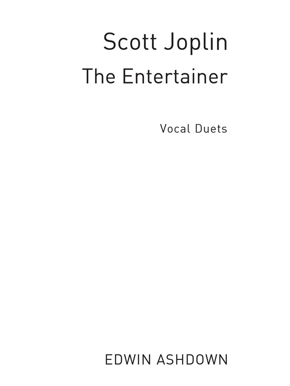 Joplin, S Entertainer 2 Pt (Graves) (Ea386)