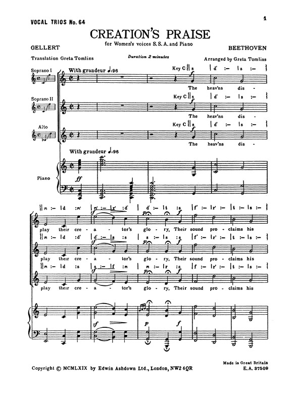 Beethoven: Creations Praise