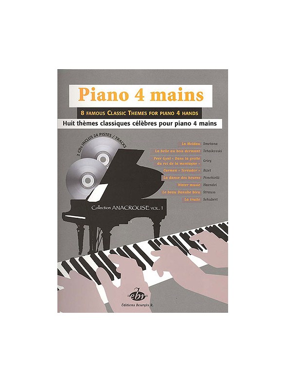 Piano 4 Mains, 8 Thèmes Classiques