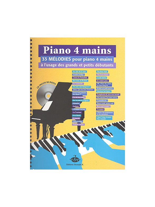 Piano 4 Mains, 33 Mélodies