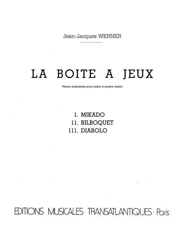 Jean Jacques Werner: La Boite À Jeux