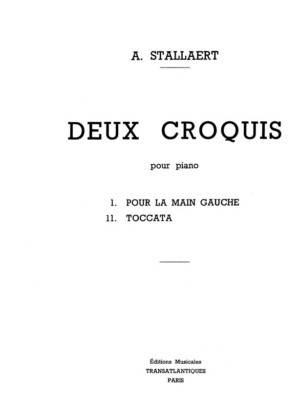 Alphonse Stallaert: Deux Croquis