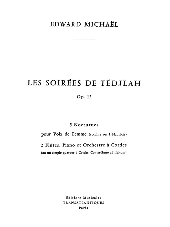 Edward Michael: Les Soirées De Tedjlah